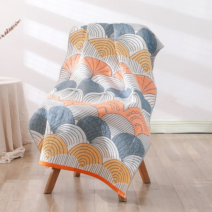 Shell Print Jacquard Cotton Bath Towel 70x140cm | Stornfield
