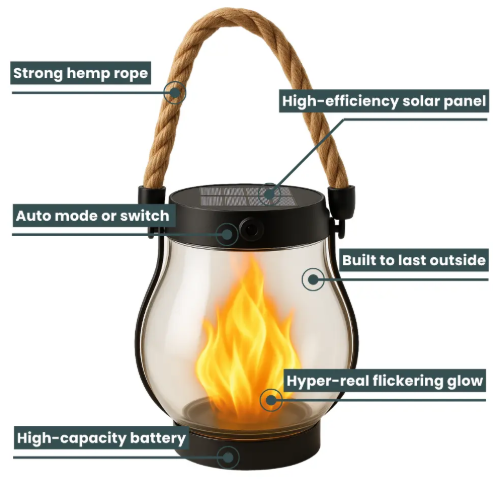 FlammAura — Enchant your garden with lifelike flames that provide warmth and magic | Stornfield