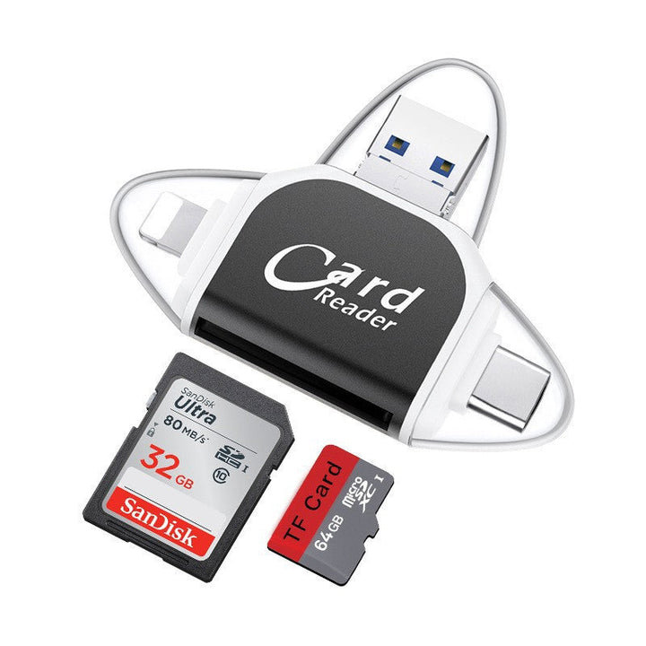 Multi-Port 4-in-1 Universal SD TF Card Reader | Stornfield