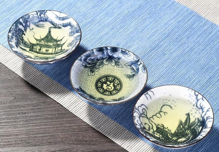 4pcs Blue and White Porcelain Teacup Set | Stornfield