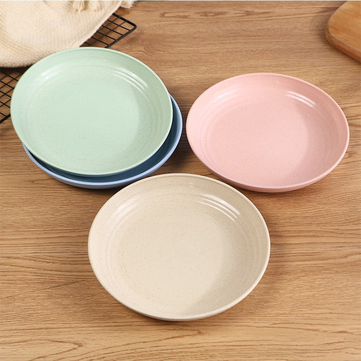 4pcs Dinner Plates Biodegradable Plates Fruit Dish Snack Plate | Stornfield
