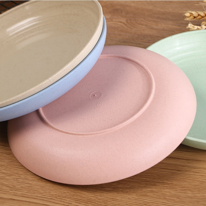 4pcs Dinner Plates Biodegradable Plates Fruit Dish Snack Plate | Stornfield