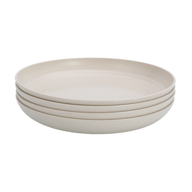 4pcs Dinner Plates Biodegradable Plates Fruit Dish Snack Plate | Stornfield