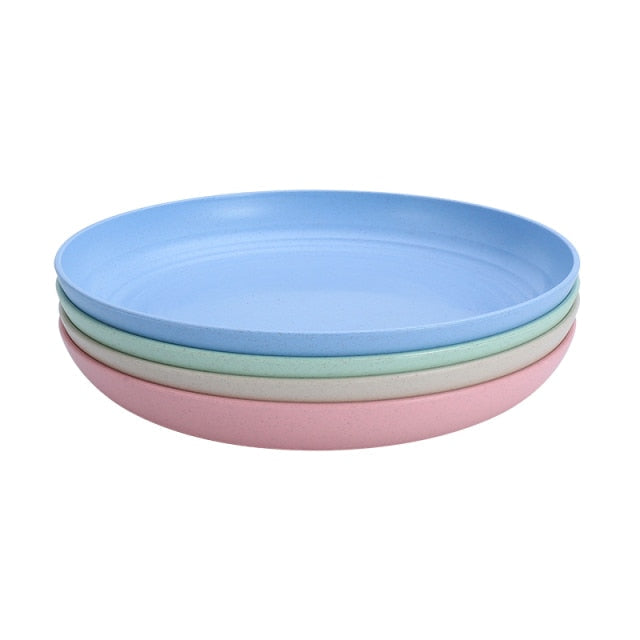 4pcs Dinner Plates Biodegradable Plates Fruit Dish Snack Plate | Stornfield