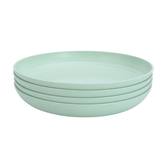 4pcs Dinner Plates Biodegradable Plates Fruit Dish Snack Plate | Stornfield