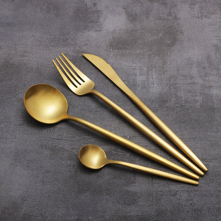 4pcs Restaurant Of Platinum Creative Colorful Kitchen Cutlery Set | Stornfield