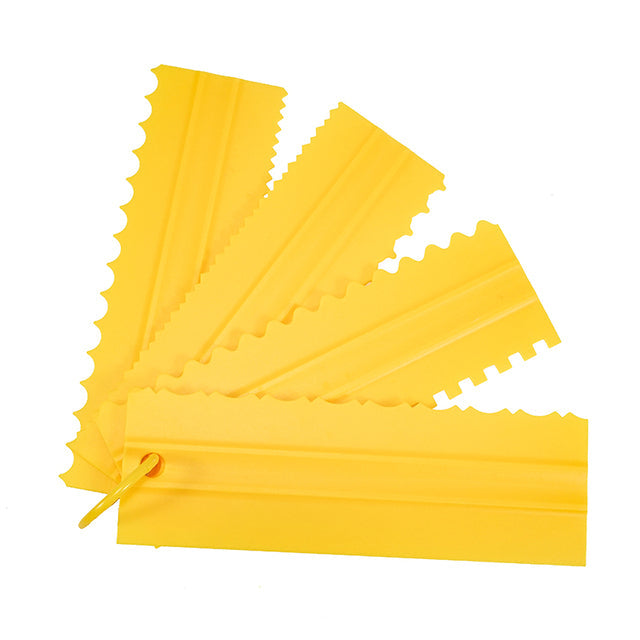 4PCS/Set New Comb Cake Scraper Pattern Cream Scraper DIY Baking Tools | Stornfield