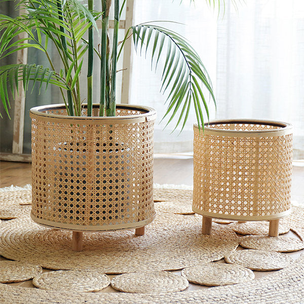 Stornfield | Braided Rattan Planter Stand