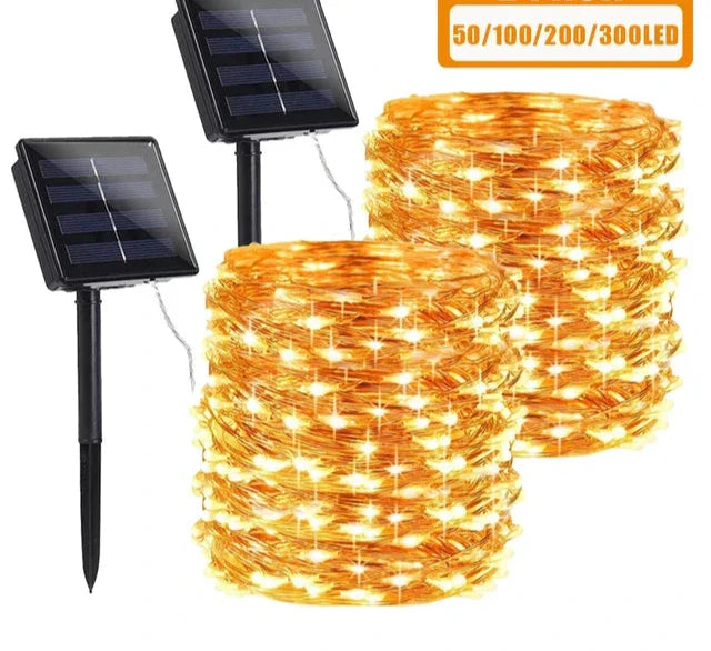 Solar-powered string lights for outdoors – Charming LED decorative lighting | Stornfield