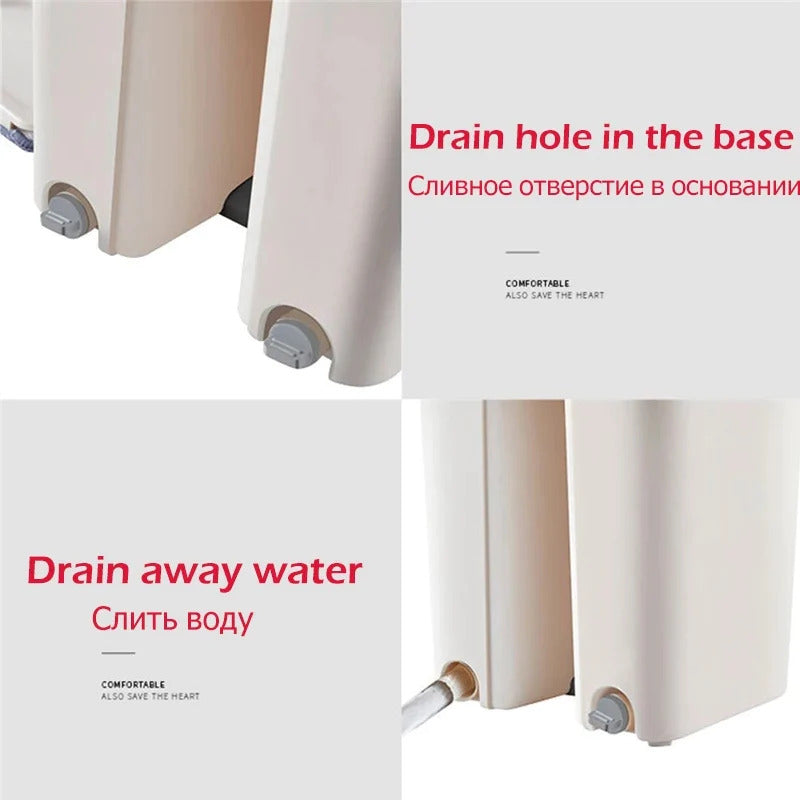 Spin Mop Bucket With Reusable Mop Pads Stornfield