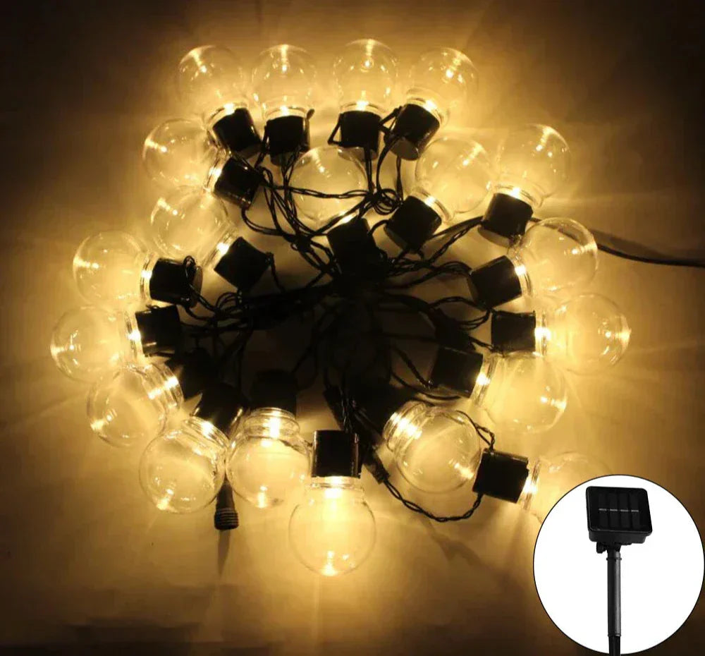 Stornfield | Solar LED String Lights for Outdoor Use – Eco-friendly Garden and Patio Lighting