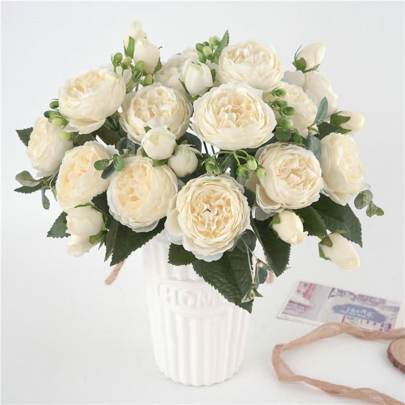 Stornfield | Artificial Peony Bouquet with Blossoms and Buds