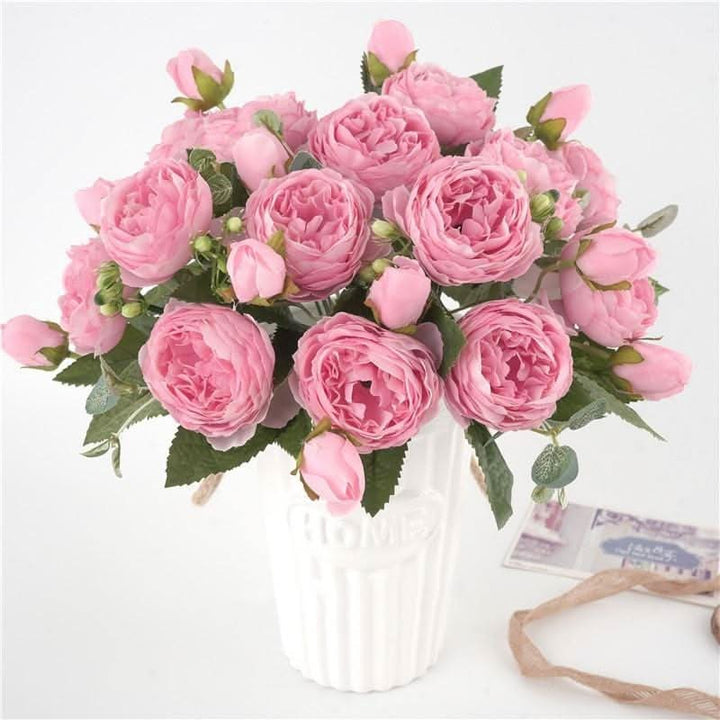 Stornfield | Artificial Peony Bouquet with Blossoms and Buds