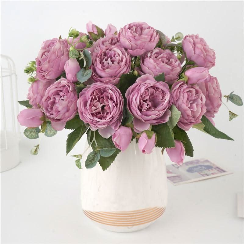 Stornfield | Artificial Peony Bouquet with Blossoms and Buds