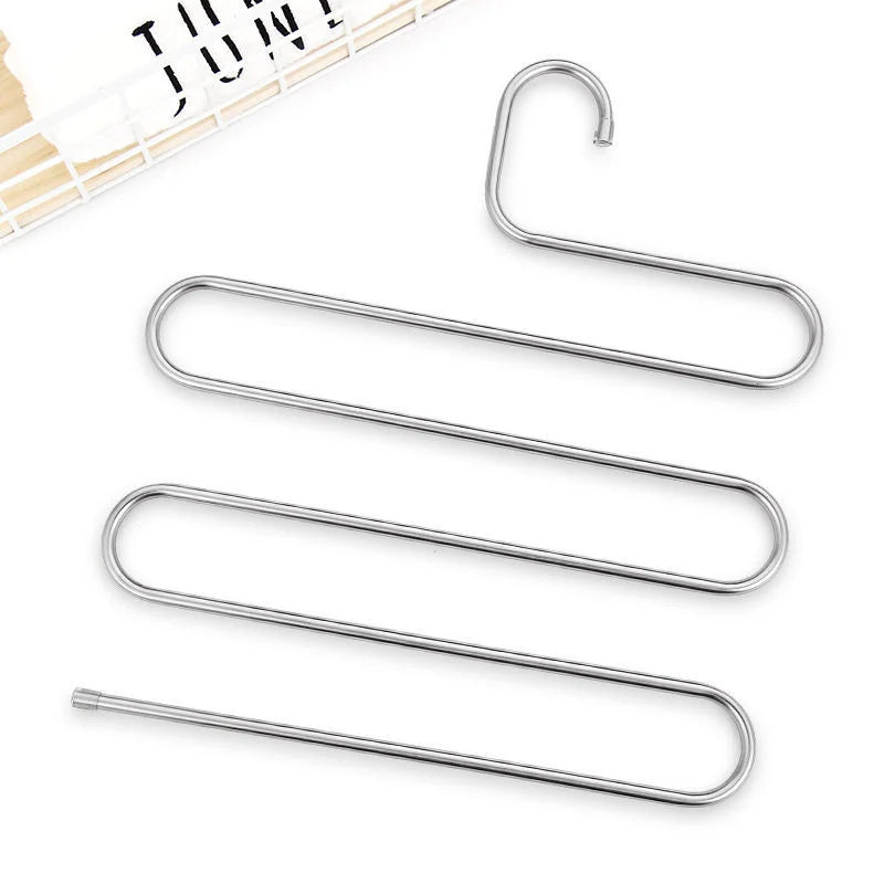 5-Layer Stainless Steel S-Shape Clothes Hanger | Stonrfield