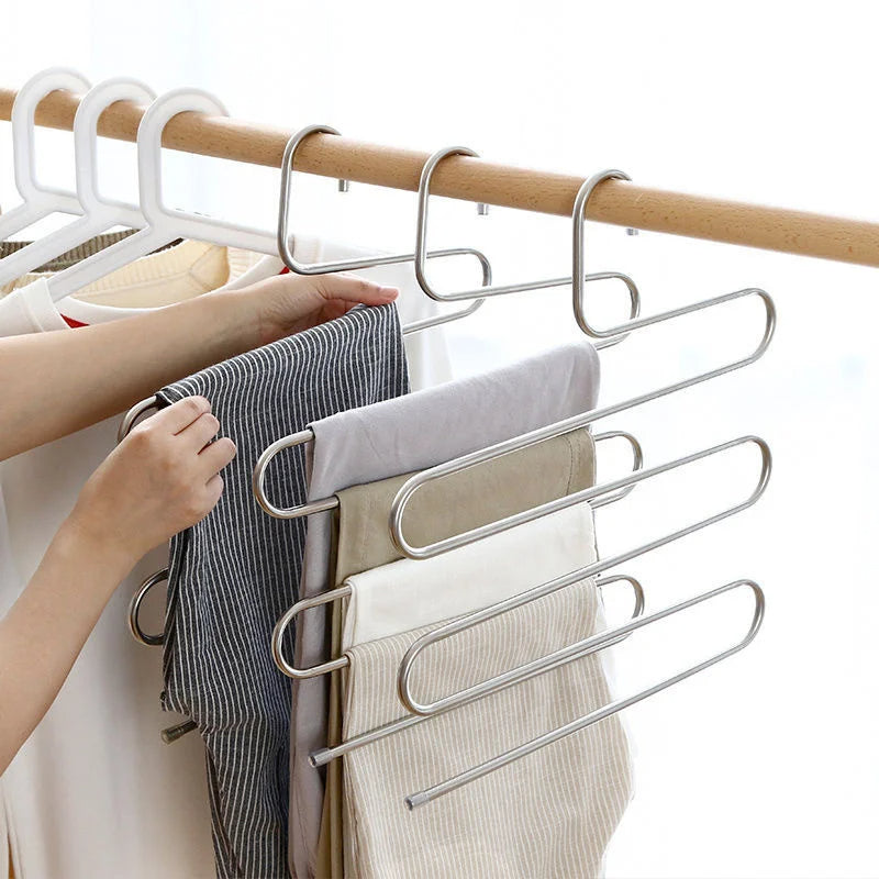 5-Layer Stainless Steel S-Shape Clothes Hanger | Stonrfield