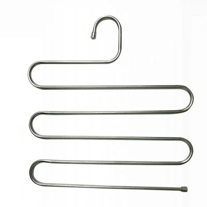 5-Layer Stainless Steel S-Shape Clothes Hanger | Stonrfield