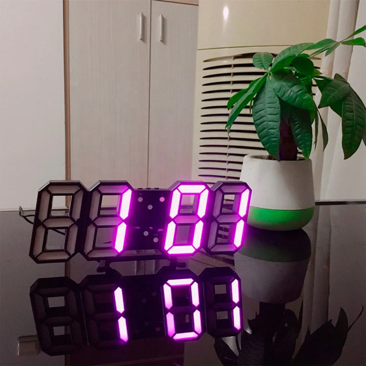 ClariTime 3D LED Wall Clock — Recognize your stress-free time in radiant clarity at any time | Stornfield