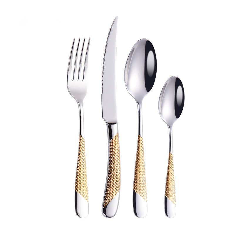 Ferran Textured Stainless Steel Cutlery Set | Stornfield