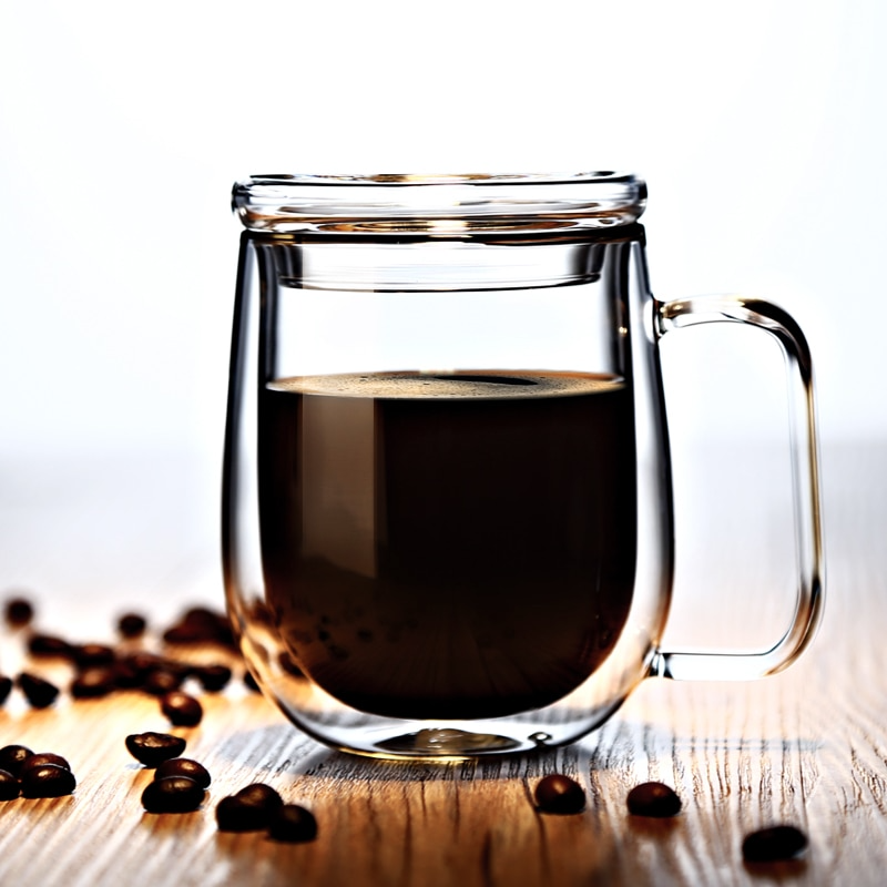 Handmade DouStornfielde Thermal Insulated Glass Mug | Stornfield