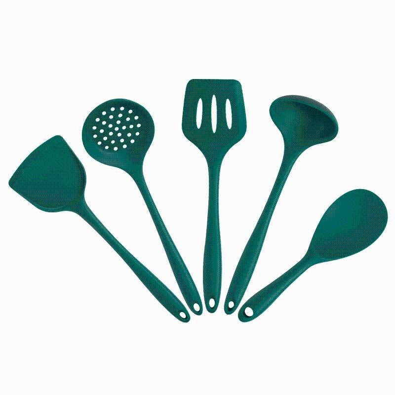 Green Silicone Utensil Set | Stornfield