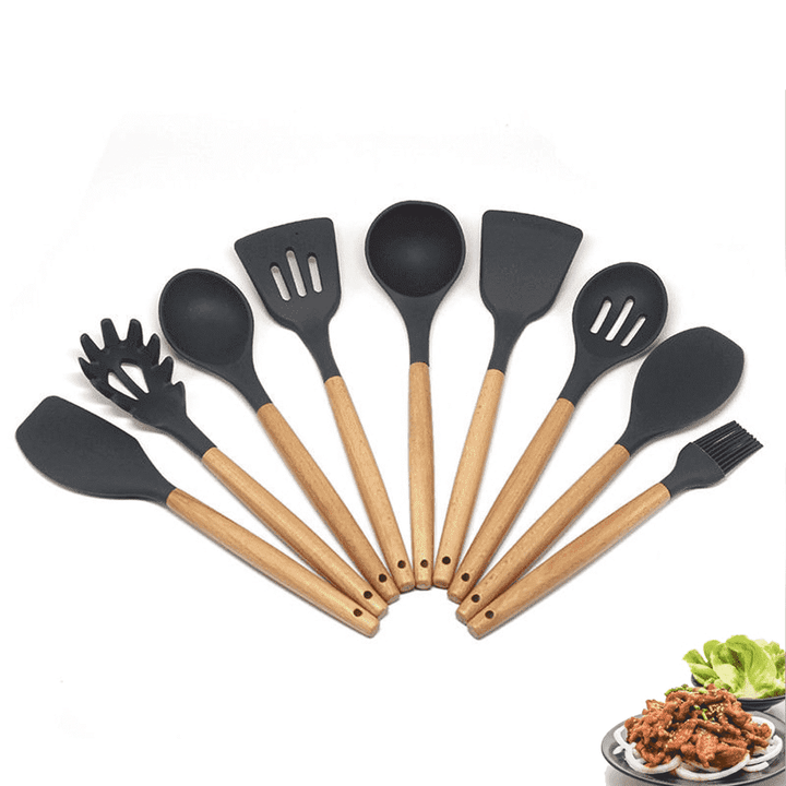 9 Pcs Silicone Kitchen Utensils Set | Stornfield