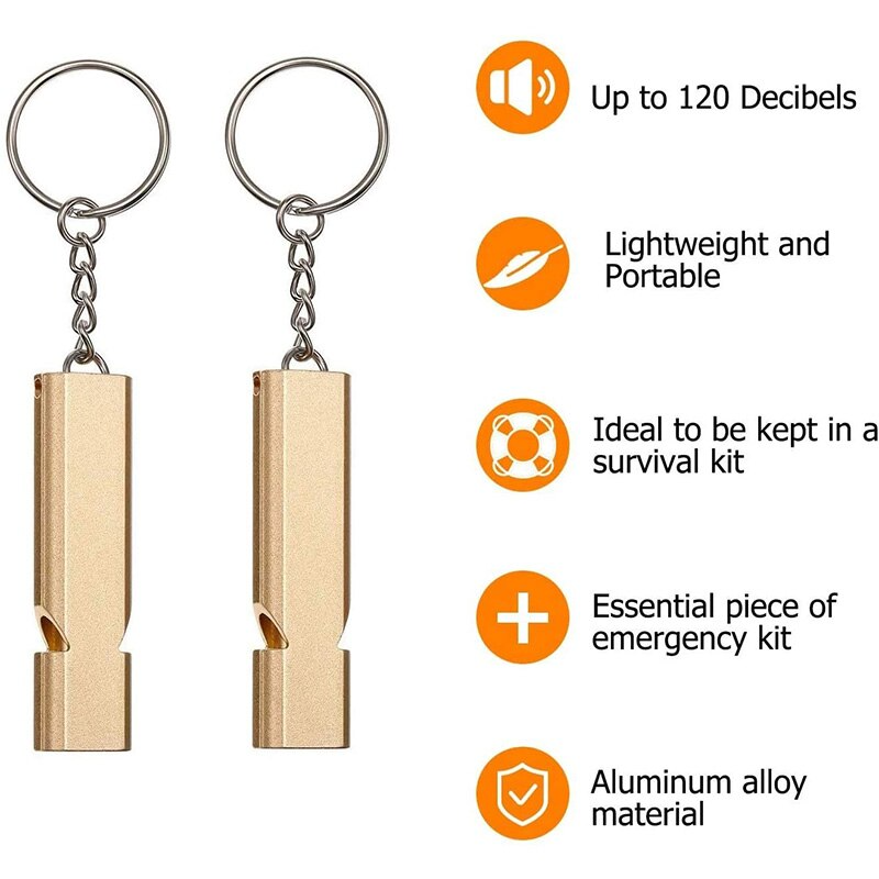 Ultra Loud Survival Emergency Whistle Keychain | Stornfield