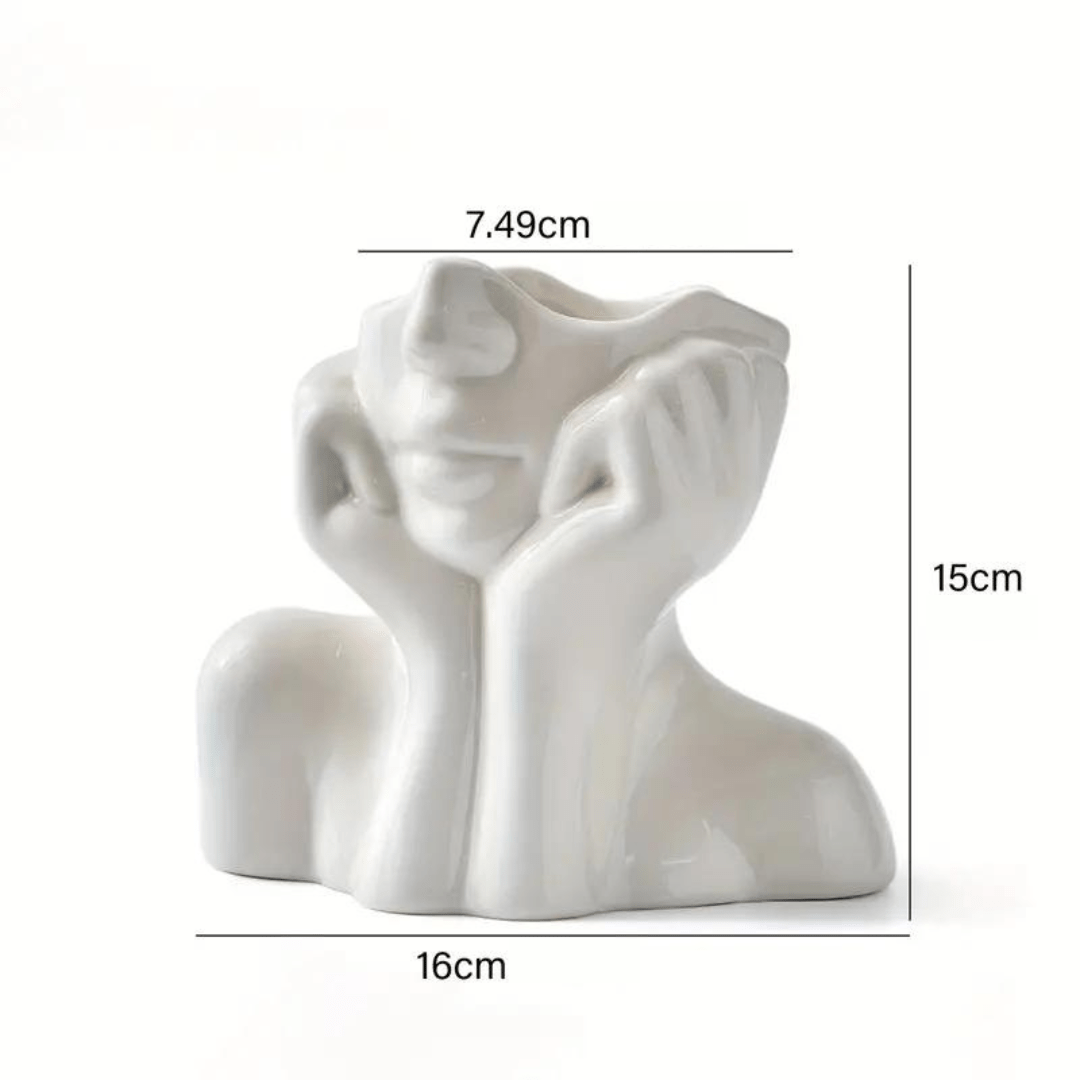 "Unique and Modern Ceramic Vase, Decorative Flower Vase for Living Room and Office" | Stornfield