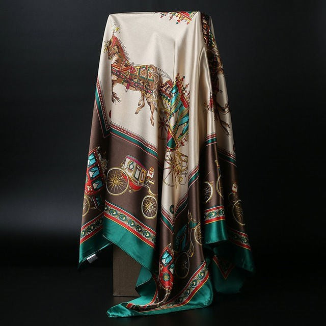 Stornfield | Large Square Scarf Silk ScarfSimulation Versatile Scarf Scarf