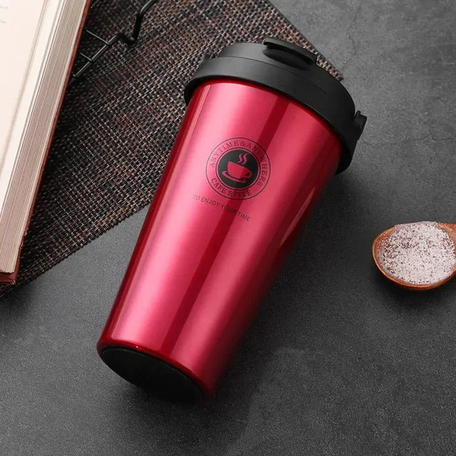 WarmCold Insulation Mug – Stainless Steel Travel Mug 500 ml with Sliding Lid | Stornfield