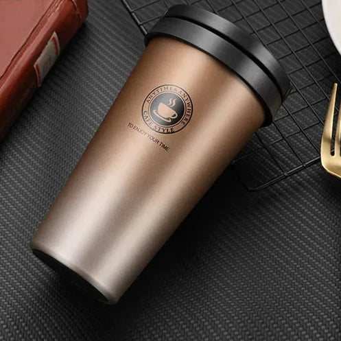 WarmCold Insulation Mug – Stainless Steel Travel Mug 500 ml with Sliding Lid | Stornfield