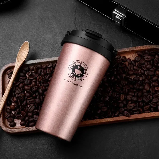WarmCold Insulation Mug – Stainless Steel Travel Mug 500 ml with Sliding Lid | Stornfield