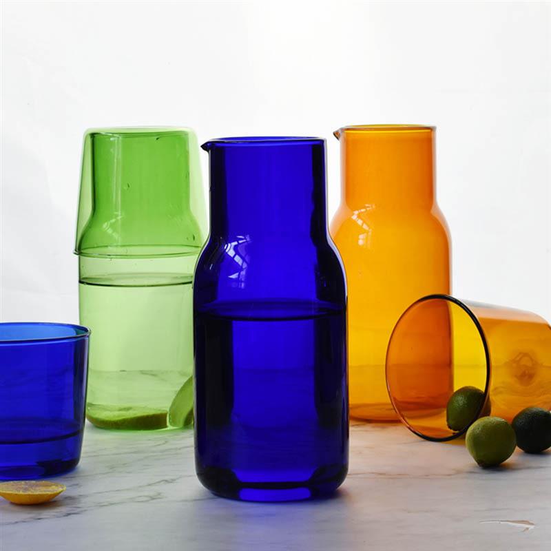 Glass Carafe & Tumbler Set – 500ml Borosilicate Water Set | Stornfield