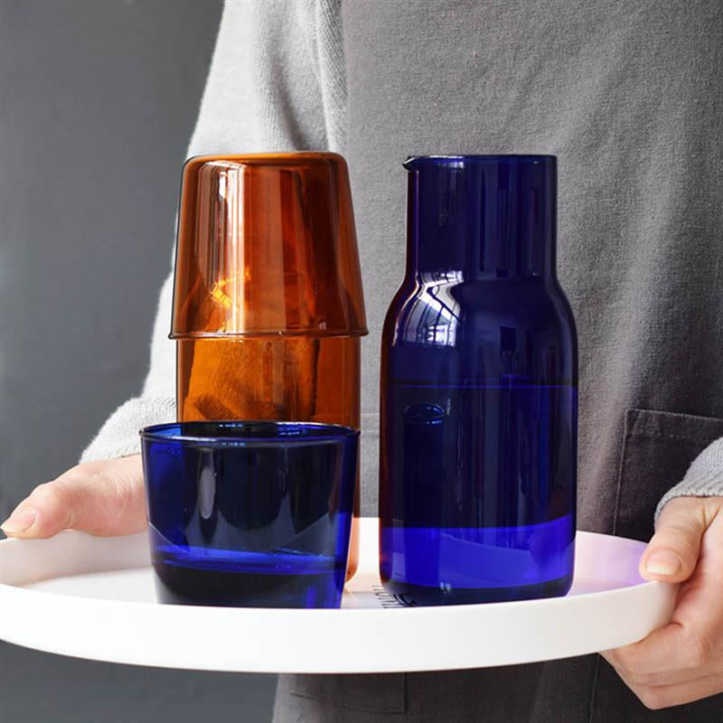 Glass Carafe & Tumbler Set – 500ml Borosilicate Water Set | Stornfield