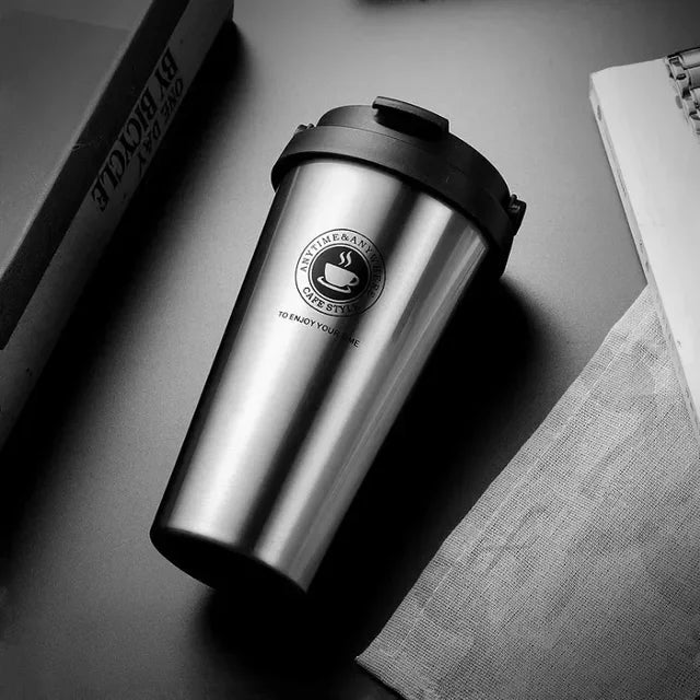 WarmCold Insulation Mug – Stainless Steel Travel Mug 500 ml with Sliding Lid | Stornfield
