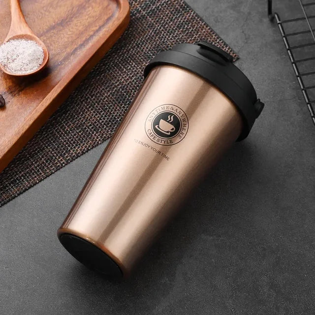WarmCold Insulation Mug – Stainless Steel Travel Mug 500 ml with Sliding Lid | Stornfield