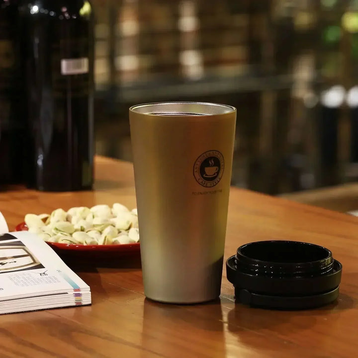 WarmCold Insulation Mug – Stainless Steel Travel Mug 500 ml with Sliding Lid | Stornfield