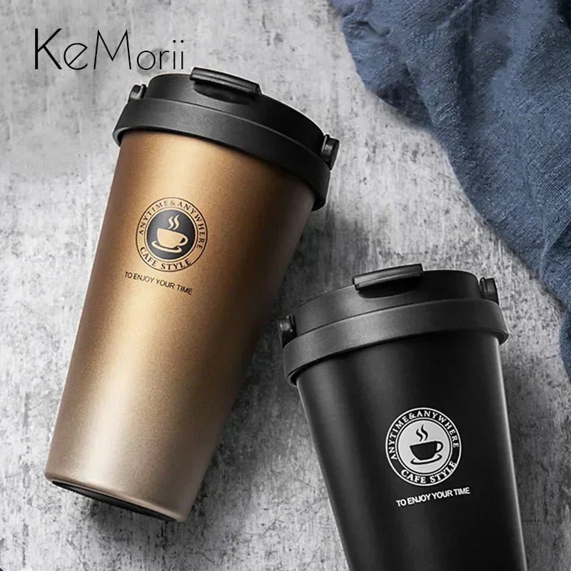 WarmCold Insulation Mug – Stainless Steel Travel Mug 500 ml with Sliding Lid | Stornfield