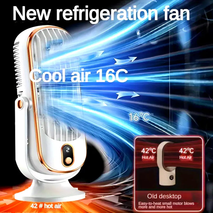 Portable Mini Air Conditioner with USB Charging – 5 Speeds & 720° Rotation | Stornfield