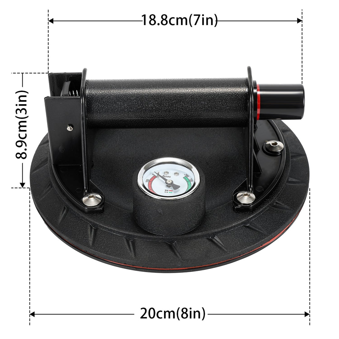Suction cup holder with pressure display 1 piece max.100KG | Stornfield