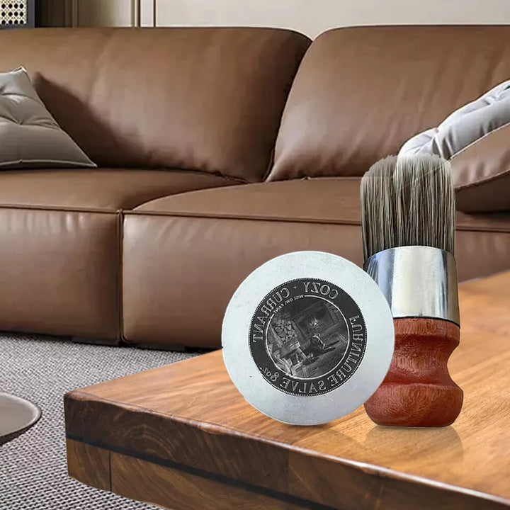 LeatherRevive | Leather furniture cream with brush wood | Stornfield