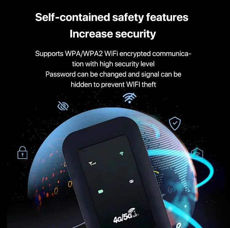 Stornfield | Portable 5G WiFi Router – High-Speed Mobile Wireless Internet Hotspot