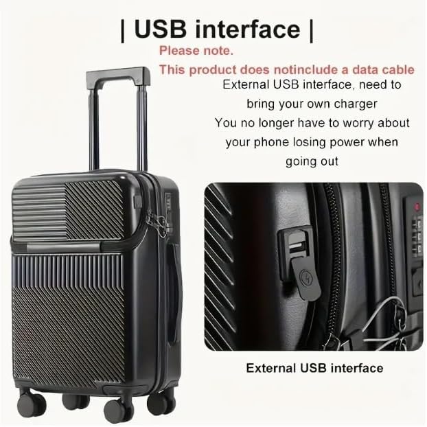 Hard Shell Carry-On with Cup Holder, USB Port & TSA Lock | Stornfield