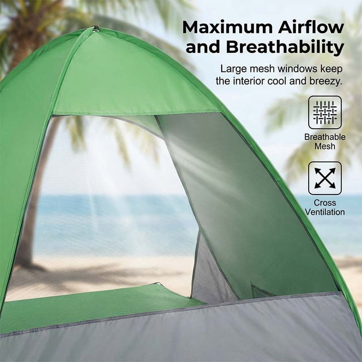 SunSail Breeze Pop-Up Beach Tent 98% UV Protection | Stornfield