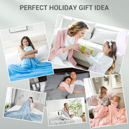 Cooling Comforter Absorbs Body Heat to Keep Cool, Double-Sided Cooling Blanket for Hot Sleepers  Cool Fabric Q-Max>0.5, Lightweight Summer Comforter Cold Blanket, Gradient Dark Blue | Stornfield