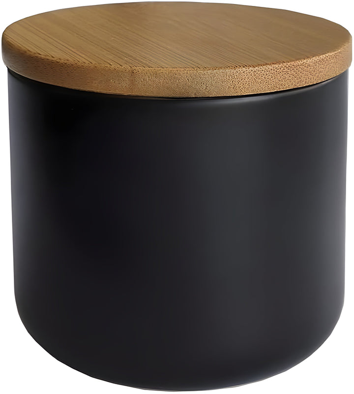 Ceramic storage container with bamboo lid – Natural design | Fresh storage for home | Stornfield
