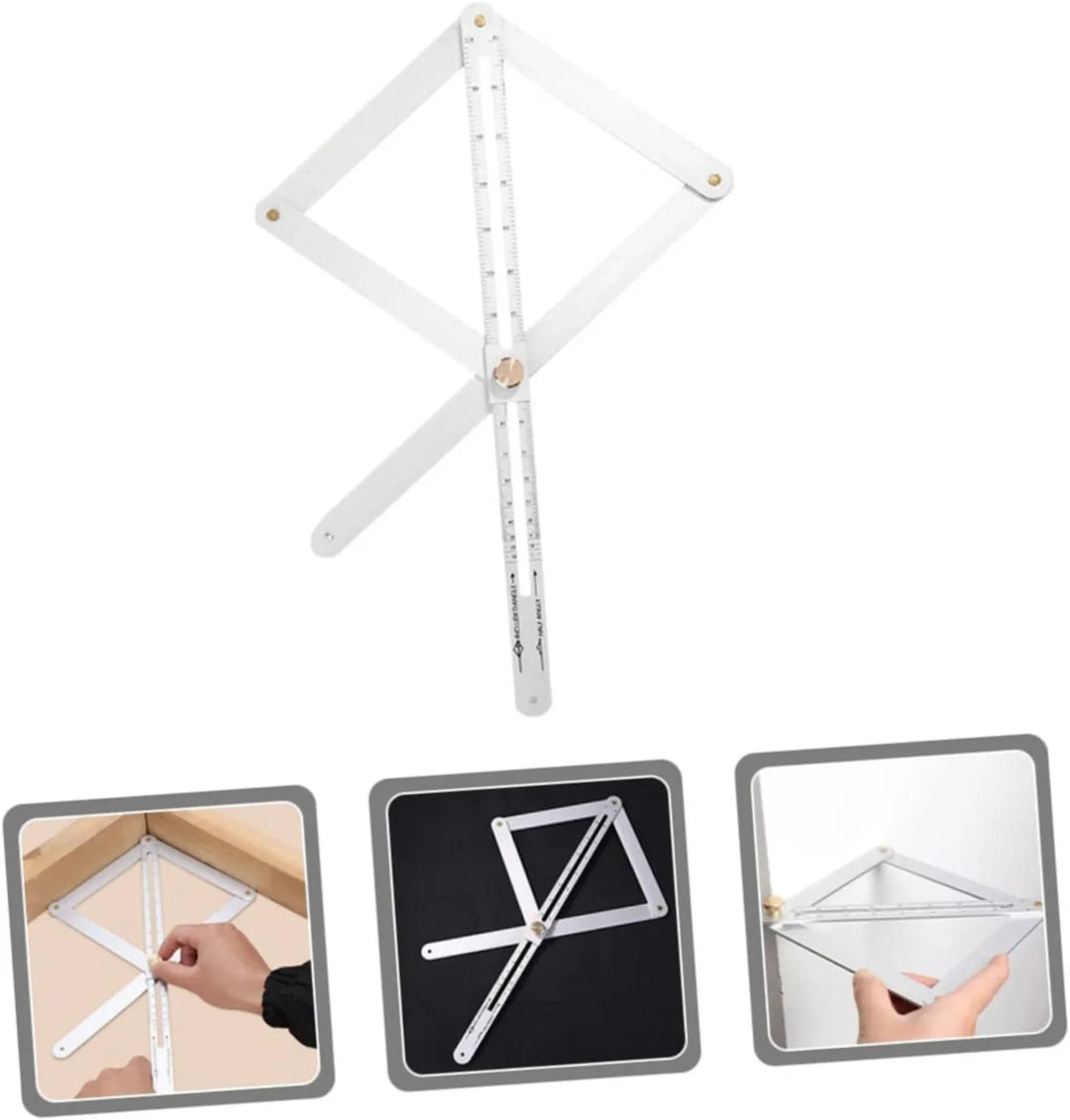 Adjustable angle ruler made of alloy, 45 cm | Stornfield
