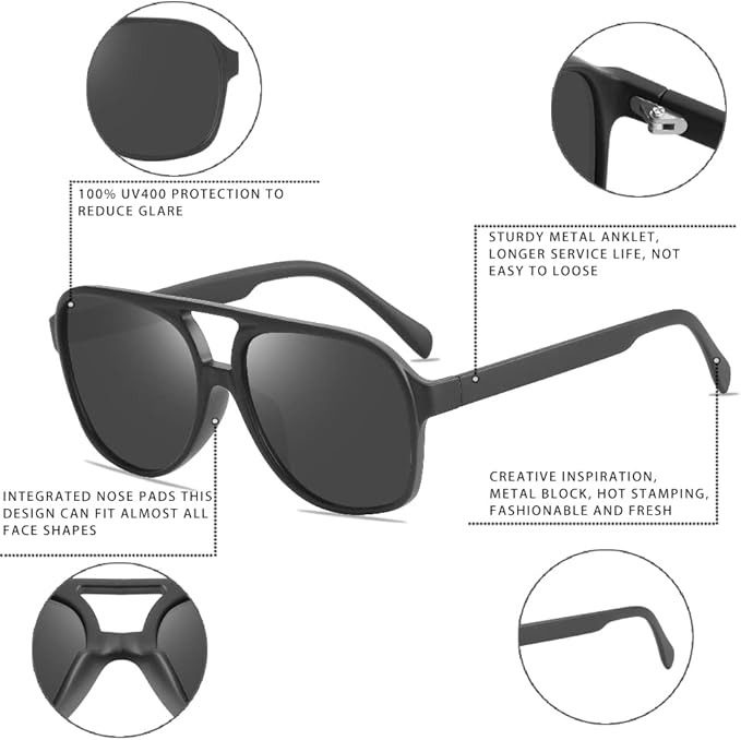 Retro Aviator Sunglasses - Indy | Stornfield