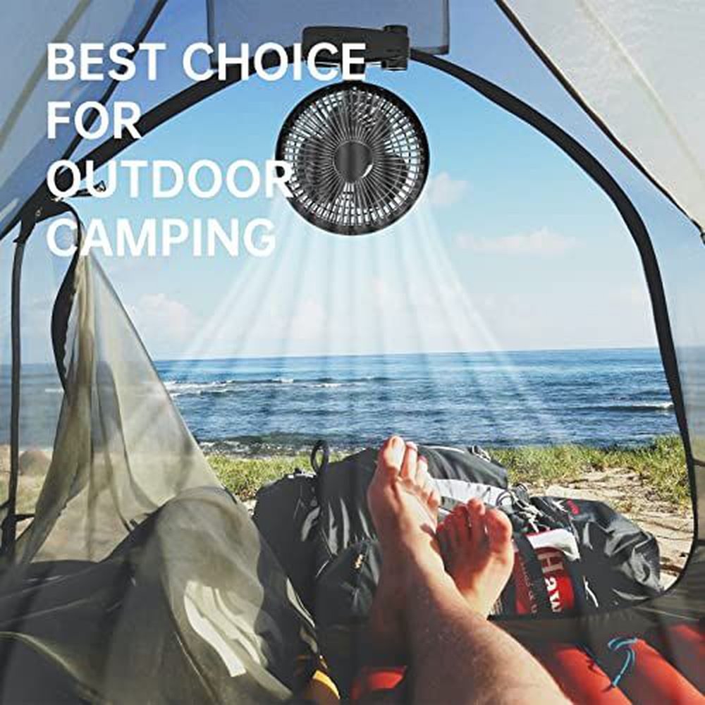 Grow Tent Poles Clip Fan Monkey Fan 6inch black | Stornfield