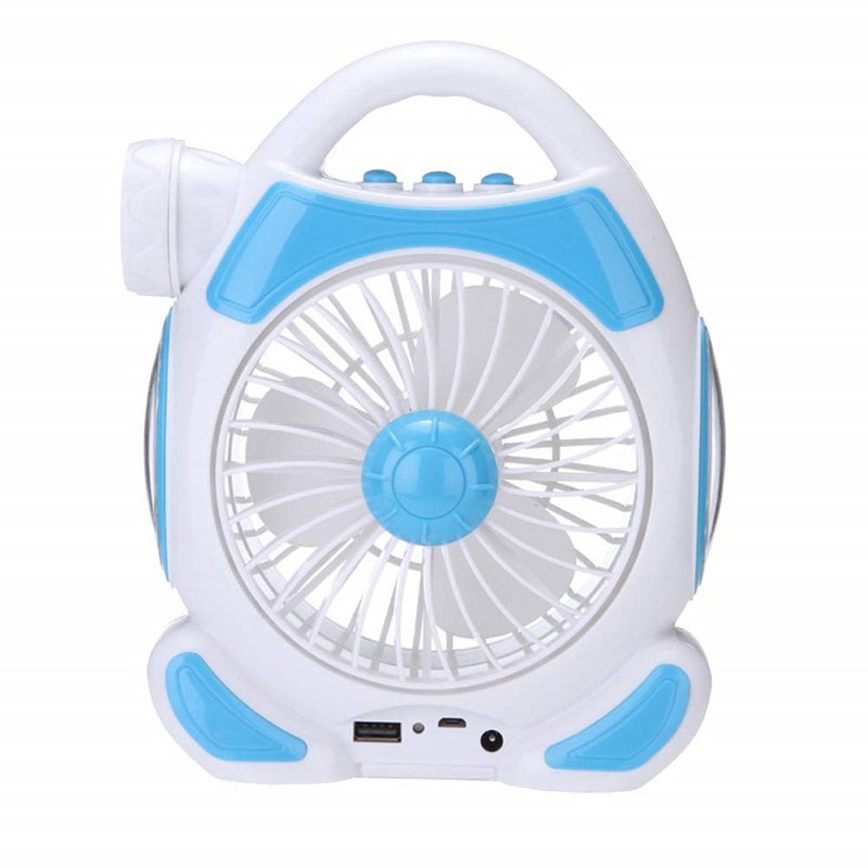 Rechargeable Desktop Fan With Light | Stornfield